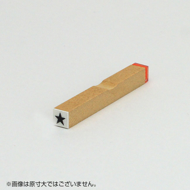 チェック ゴム印 【★】枠なし サイズ:6mm×6mm