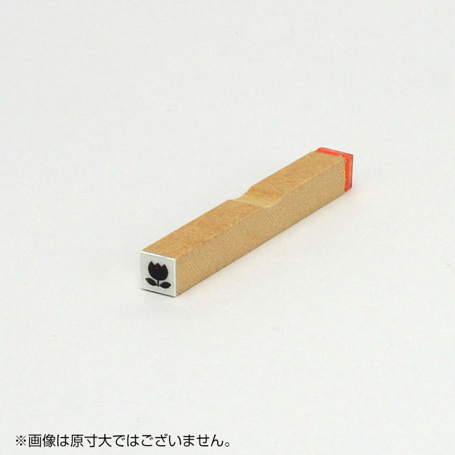 チェック ゴム印 【チューリップ】枠なし サイズ:6mm×6mm