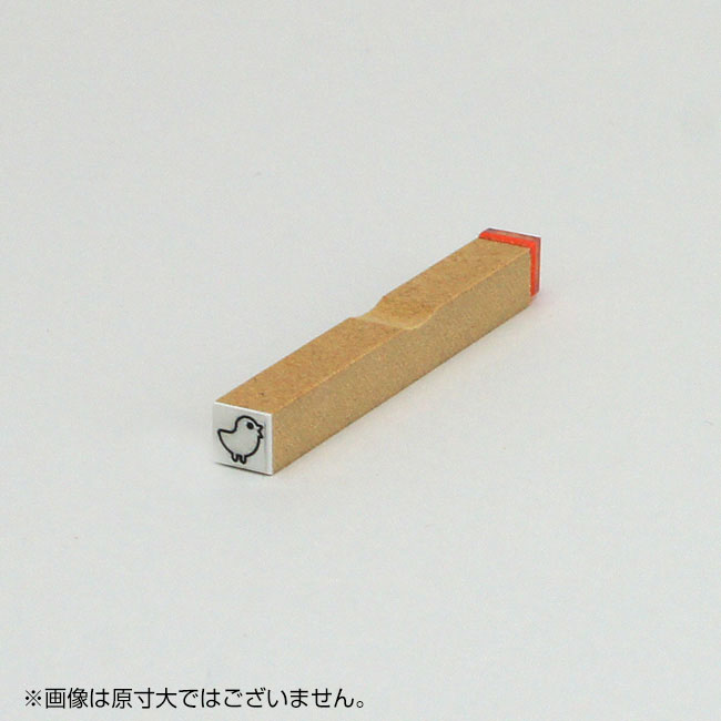 チェック ゴム印 【ひよこ】枠なし サイズ:6mm×6mm