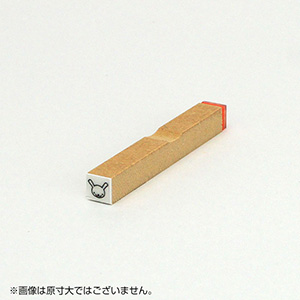 チェック ゴム印 【うさぎ】枠なし サイズ：6mm×6mm