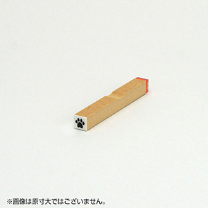 チェック ゴム印 【肉球】枠なし サイズ：6mm×6mm