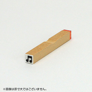 チェック ゴム印 【音符】枠なし サイズ：6mm×6mm