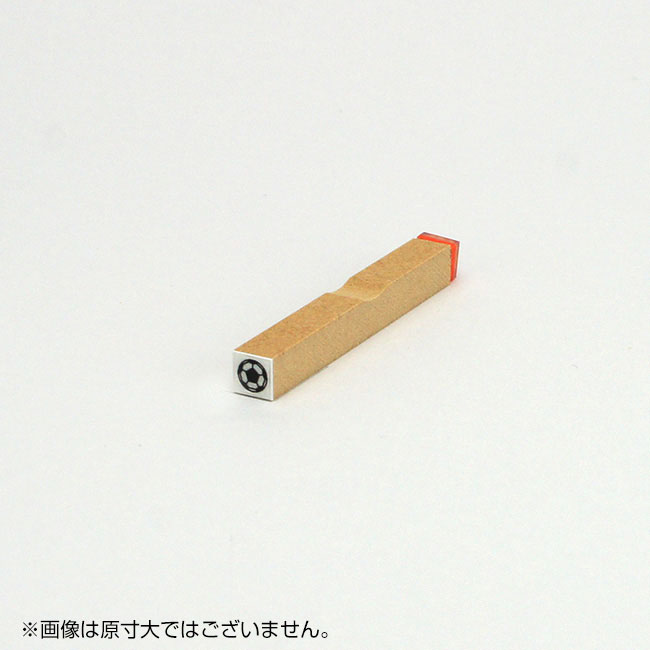 チェック ゴム印 【サッカーボール】枠なし サイズ:6mm×6mm