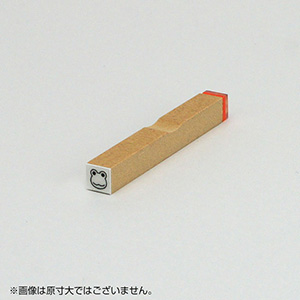 チェック ゴム印 【かえる】枠なし サイズ：6mm×6mm