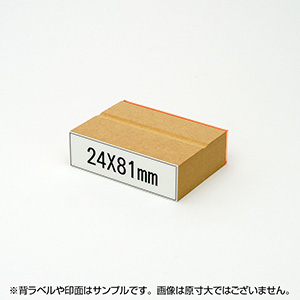一般用途[感光樹脂]  データ入稿 木台ゴム印 24×81mm