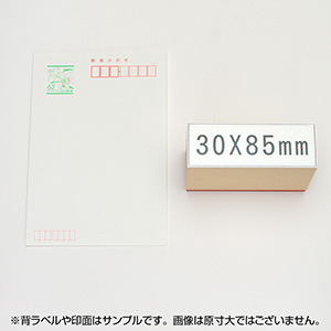 一般用途[感光樹脂]  データ入稿 木台ゴム印 30×85mm