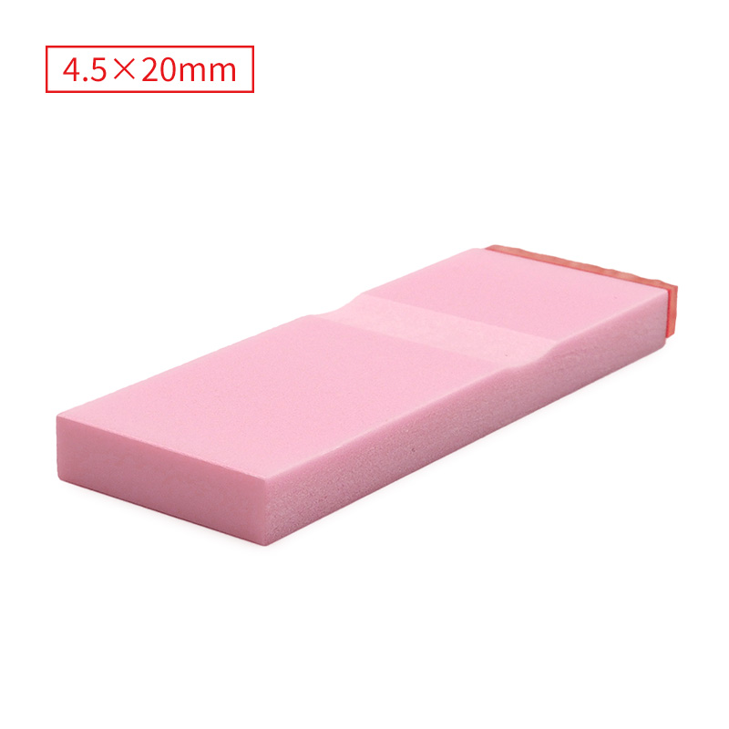 データ入稿 カラー台木ゴム印 4.5×20mm