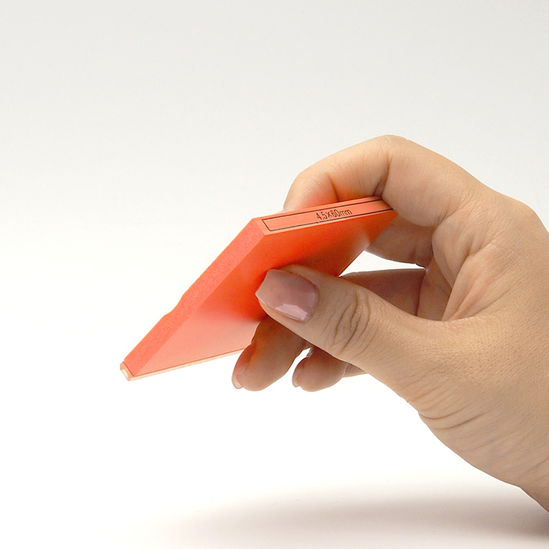 データ入稿 カラー台木ゴム印 4.5×60mm