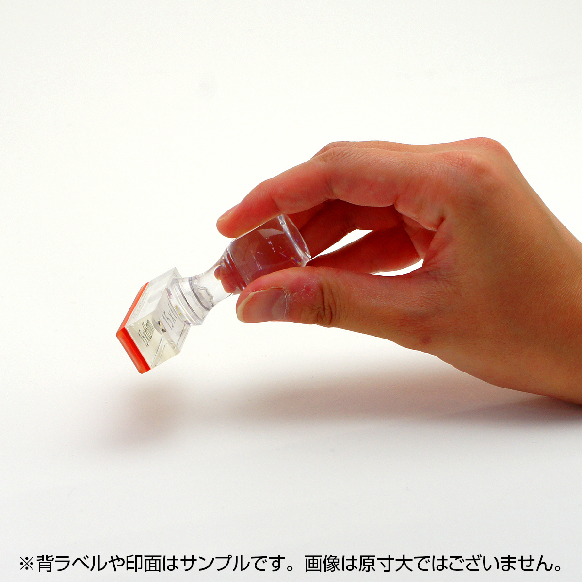 一般用途[感光樹脂]  データ入稿 アクリル・プラ台ゴム印 15×65mm