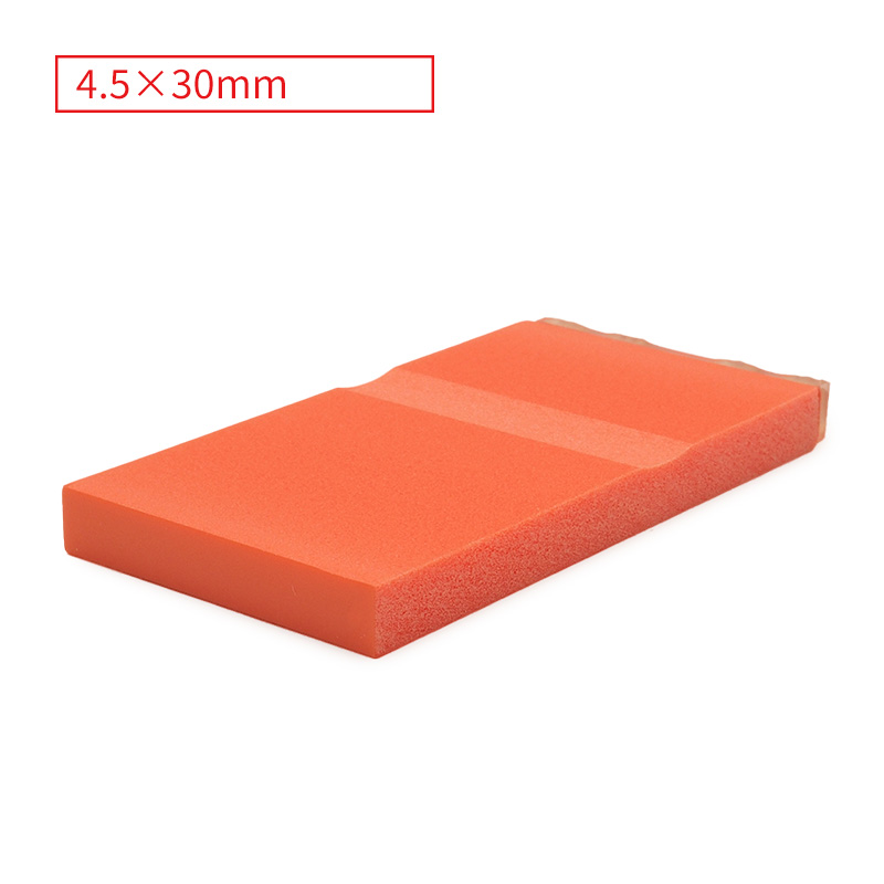 テキスト入稿 カラー台木ゴム印 4.5×30mm