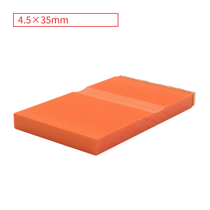 テキスト入稿 カラー台木ゴム印 4.5×35mm