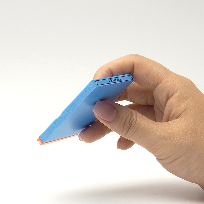 テキスト入稿 カラー台木ゴム印 4.5×45mm