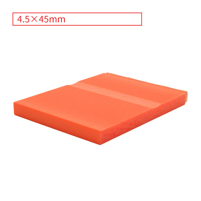 テキスト入稿 カラー台木ゴム印 4.5×45mm