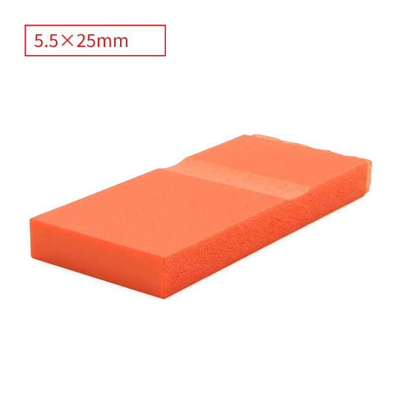 テキスト入稿 カラー台木ゴム印 5.5×25mm