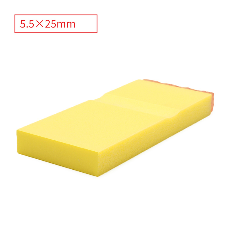 テキスト入稿 カラー台木ゴム印 5.5×25mm