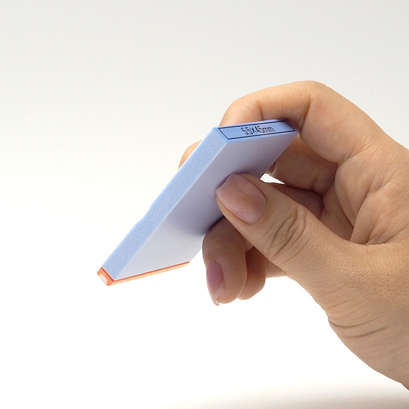 テキスト入稿 カラー台木ゴム印 5.5×45mm