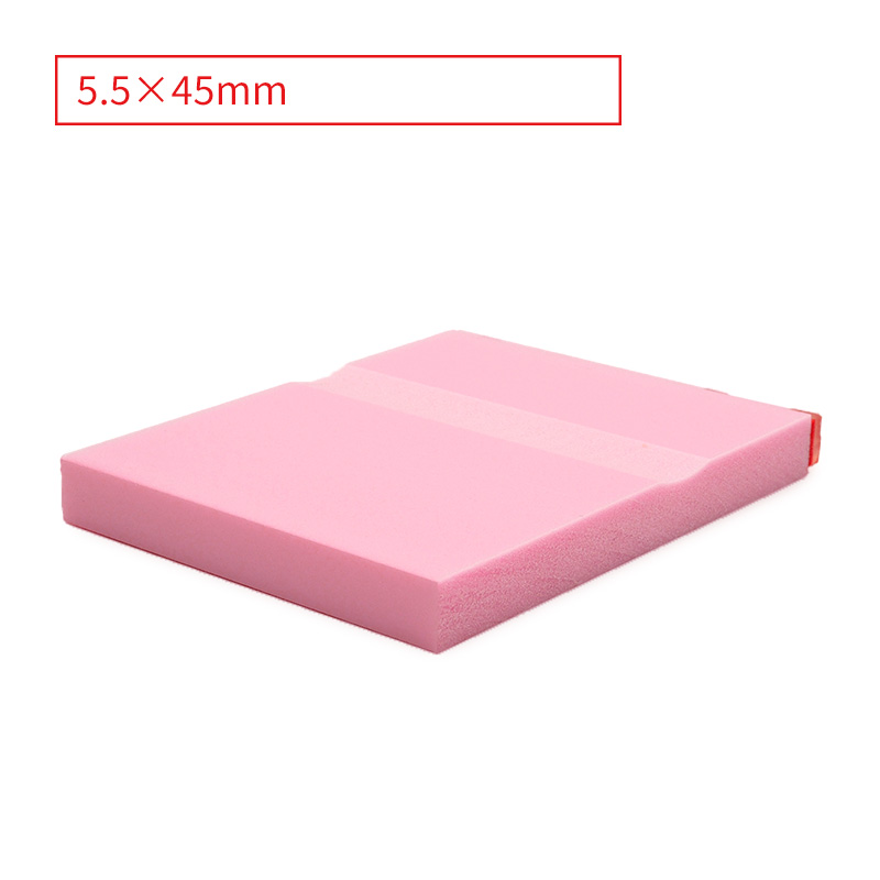 テキスト入稿 カラー台木ゴム印 5.5×45mm