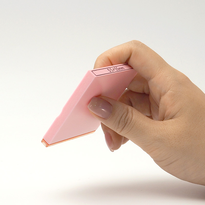 テキスト入稿 カラー台木ゴム印 5.5×55mm