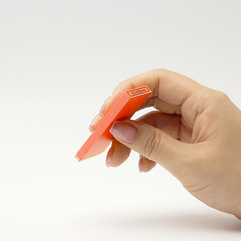 カラー台木科目印 ゴム印サイズ：4.5×20mm