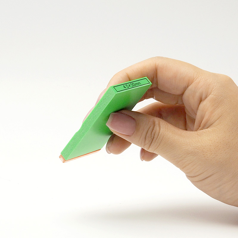 カラー台木科目印 ゴム印サイズ：4.5×30mm