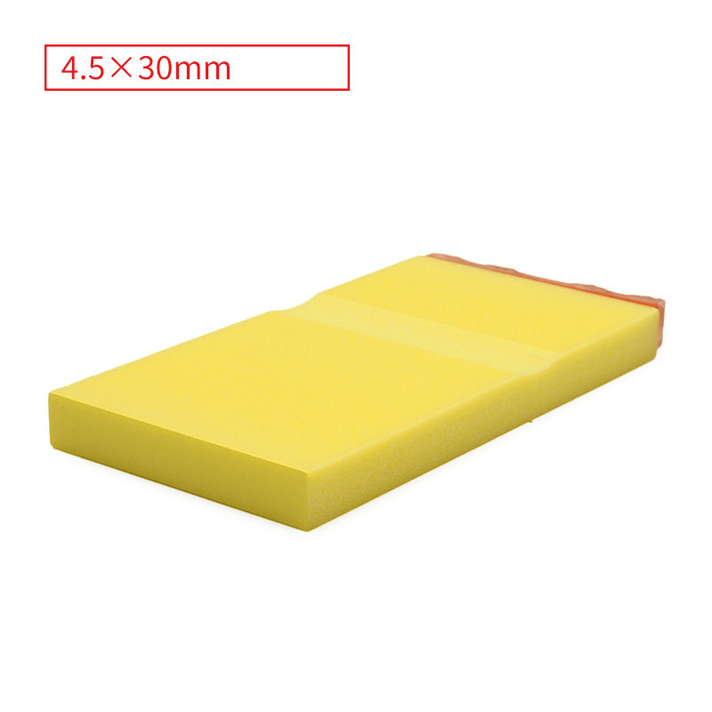 カラー台木科目印 ゴム印サイズ：4.5×30mm