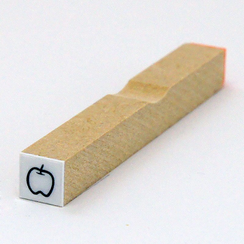 イラストスタンプ サイズ:8mm×8mm りんご