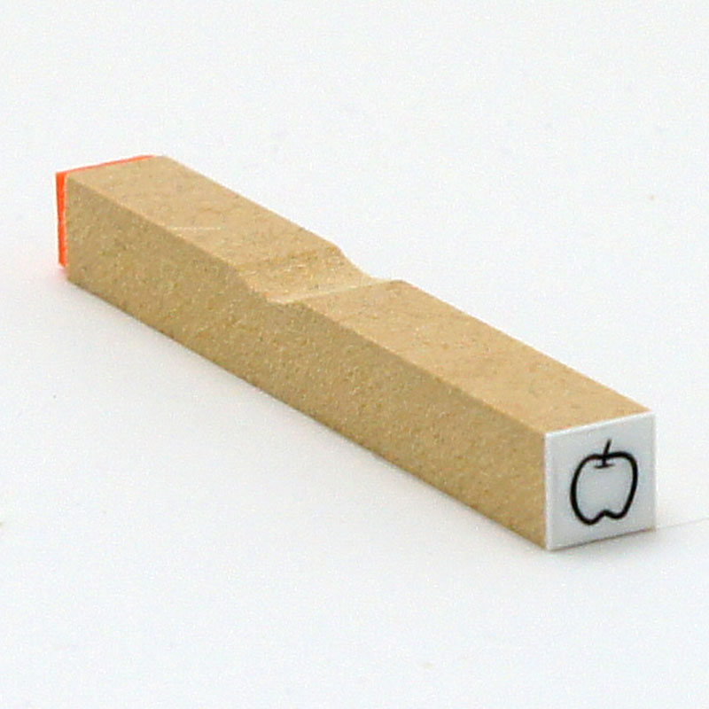 イラストスタンプ サイズ:8mm×8mm りんご