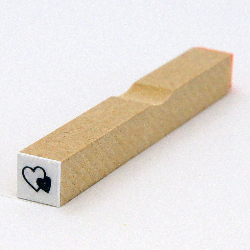 イラストスタンプ サイズ:8mm×8mm ダブルハート