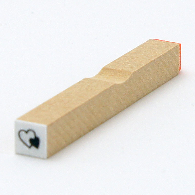イラストスタンプ サイズ:8mm×8mm ダブルハート