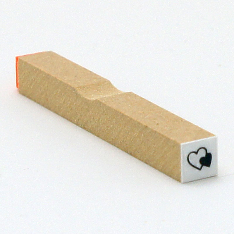 イラストスタンプ サイズ:8mm×8mm ダブルハート