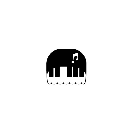イラストスタンプ サイズ:8mm×8mm ピアノ