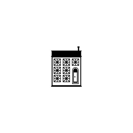 イラストスタンプ サイズ:8mm×8mm ビル