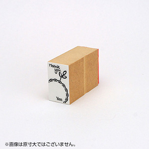 タグスタンプ サイズ：23×39mm Thank you・Yen