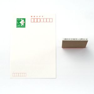 一般用途[感光樹脂]  データ入稿 木台ゴム印 3.5×48mm