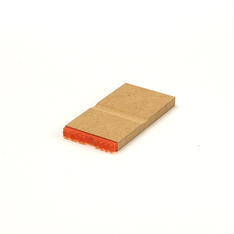 一般用途[感光樹脂]  テキスト入稿 木台ゴム印 3.5×28.5mm