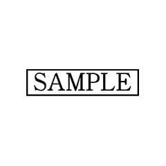 ショップビジネスゴム印 【SAMPLE】 9×36mm 